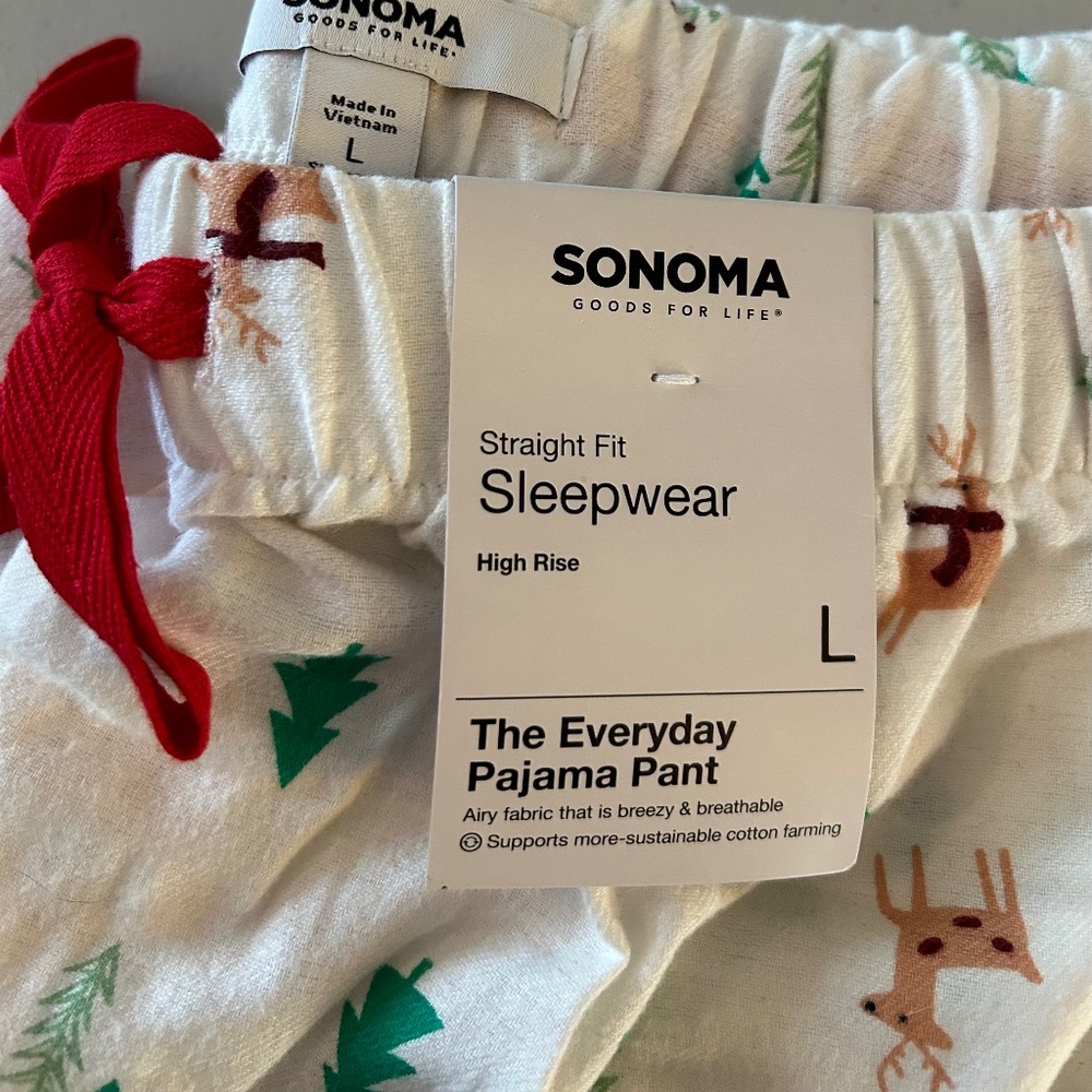 Sonoma L Reindeer Flannel Pajama Pants